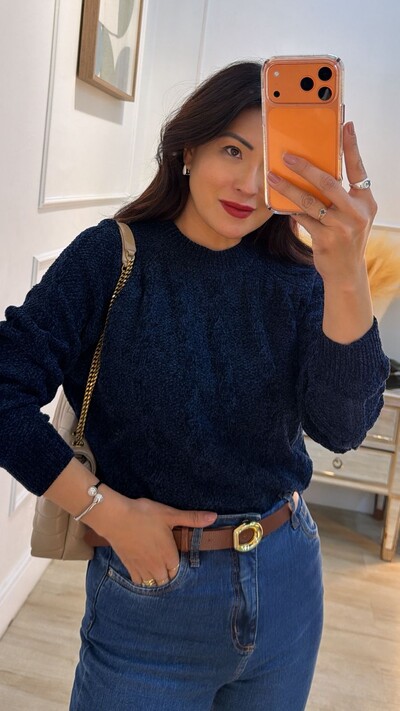 FotoBlusa Tricot Texturizado Fernanda Trançados Pela Peça