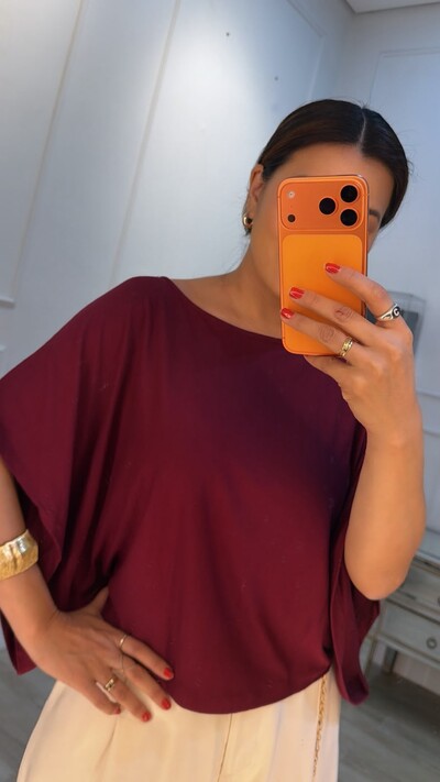 Foto Blusa Ampla Texturizada Glaucia