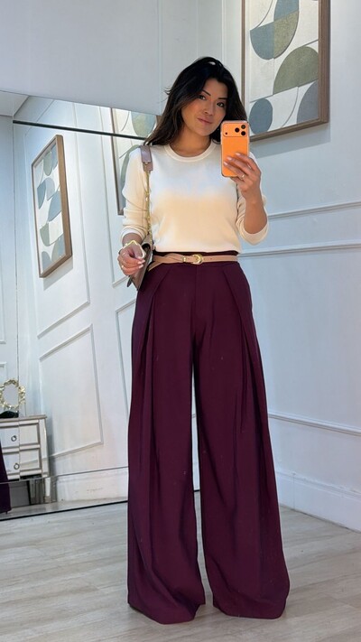 Foto Blusa Tricot Manoela Punhos E Barrado Canelados