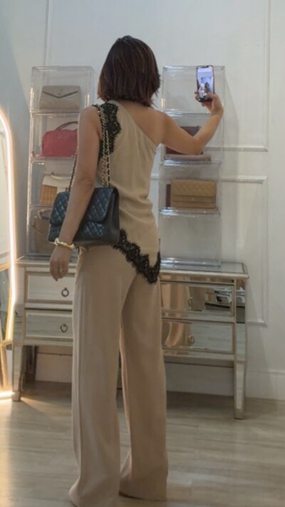Foto Calça Pantalona Thainá Alfaiataria