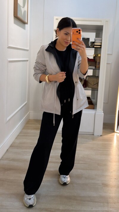 FotoParka Dupla Face Capuz Removível Manu Com Puxadores Reguláveis