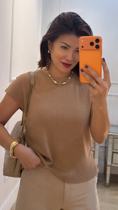 Foto Blusa Ampla Karine Laterais Com Drapeado