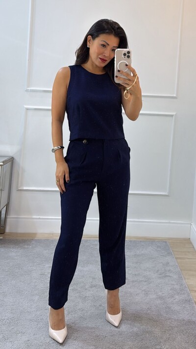 Foto Blusa Regata Iris Botões Amadeirados Posteriores