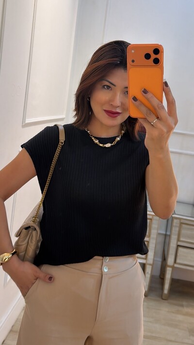 Foto Blusa Ampla Karine Laterais Com Drapeado
