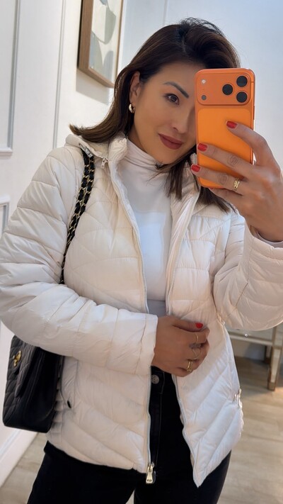 Foto Casaco Nylon Capuz Removível Yasmin Forro De Pelinho
