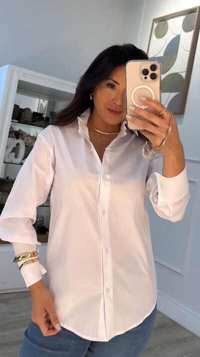 FotoMaxi Camisa Talita Com Pregas Nos Punhos