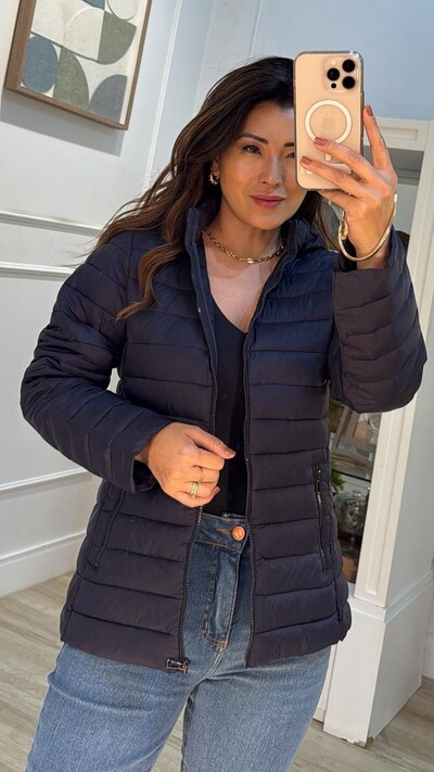 FotoJaqueta Nylon Pespontos Na Horizontal Michelly Ziper Onix