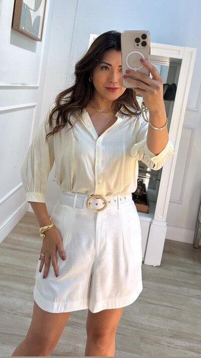 FotoCamisa Viscose Olivia Mangas 7/8