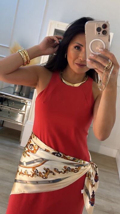 Foto Lenço Acetinado Estampado