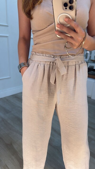 FotoCalça Pantalona Yasmin Cinto Faixa Fixo