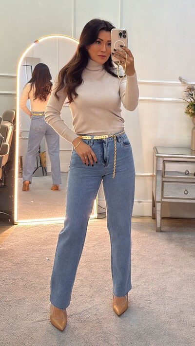 Foto Blusa Tricot Basica Cacharrel Izabelly Nervuras Caneladas Nos Ombros