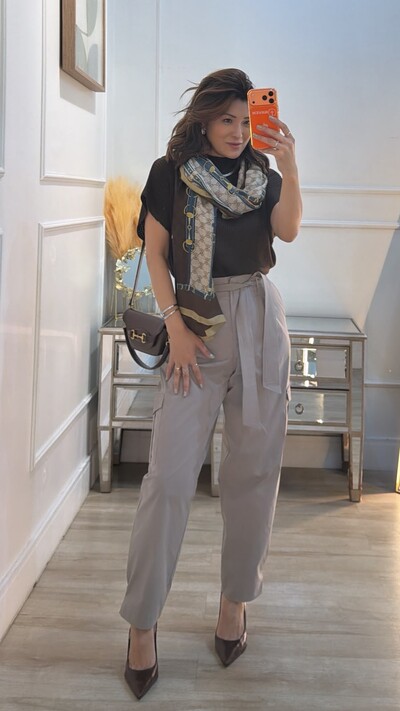 Foto Blusa Tricot Morgana Gola Alta Detalhe Enrolado