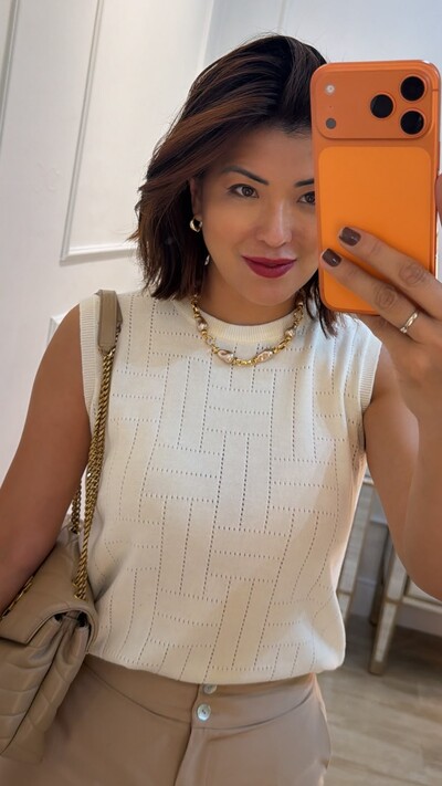 Foto Blusa Regata Tricot Luana Com Entremeios