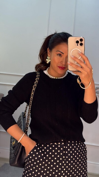 FotoBlusa Tricot Antonia Canelado Com Trançado Triplo Frontal