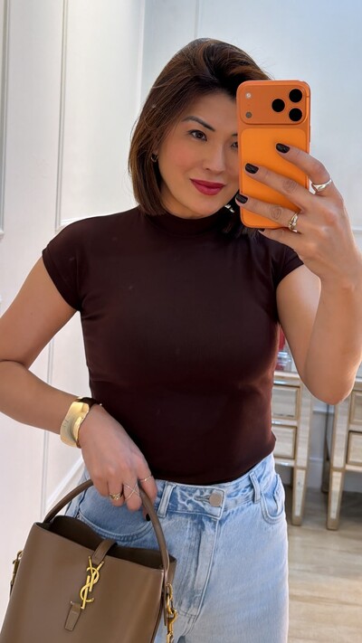 Foto Blusa Muscle Malha Canelada Sheila Gola Alta