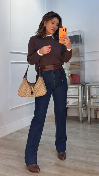 Foto Blusa Tricot Canelado Olga Detalhe De Entremeios Nas Mangas