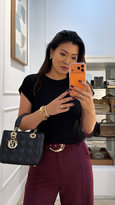 FotoBlusa Ampla Tricot Julie Gola Canoa