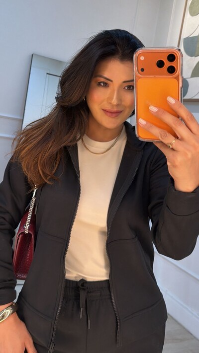 FotoJaqueta Casaco Moletom Leila Capuz Com Amarração Regulável