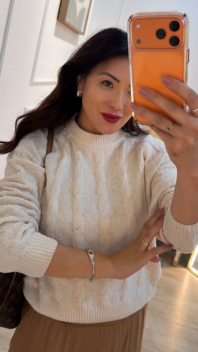 FotoBlusa Tricot Texturizado Fernanda Trançados Pela Peça