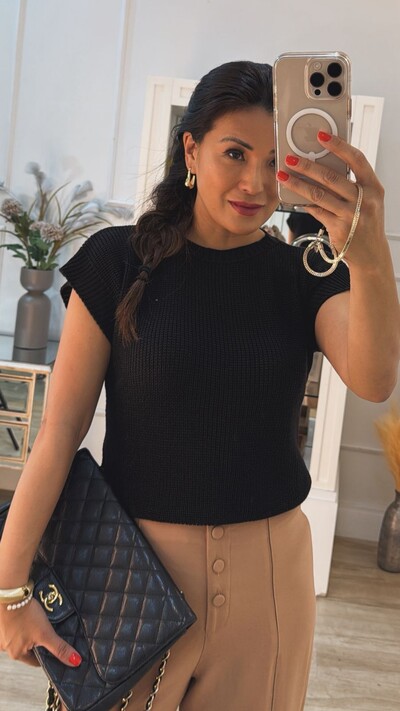 FotoBlusa Ampla Tricot Julie Gola Canoa