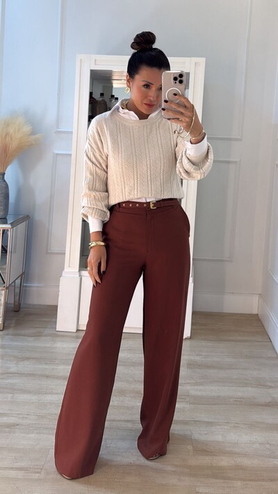 Foto Blusa Tricot Lulu Trançados Com Entremeios
