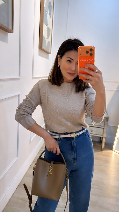 Foto Blusa Tricot Texturas Em Losango Mirella Trançado Diagonal