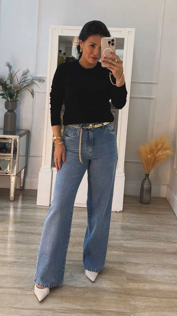 Blusa Tricot Sarah Com Texturas Diagonais