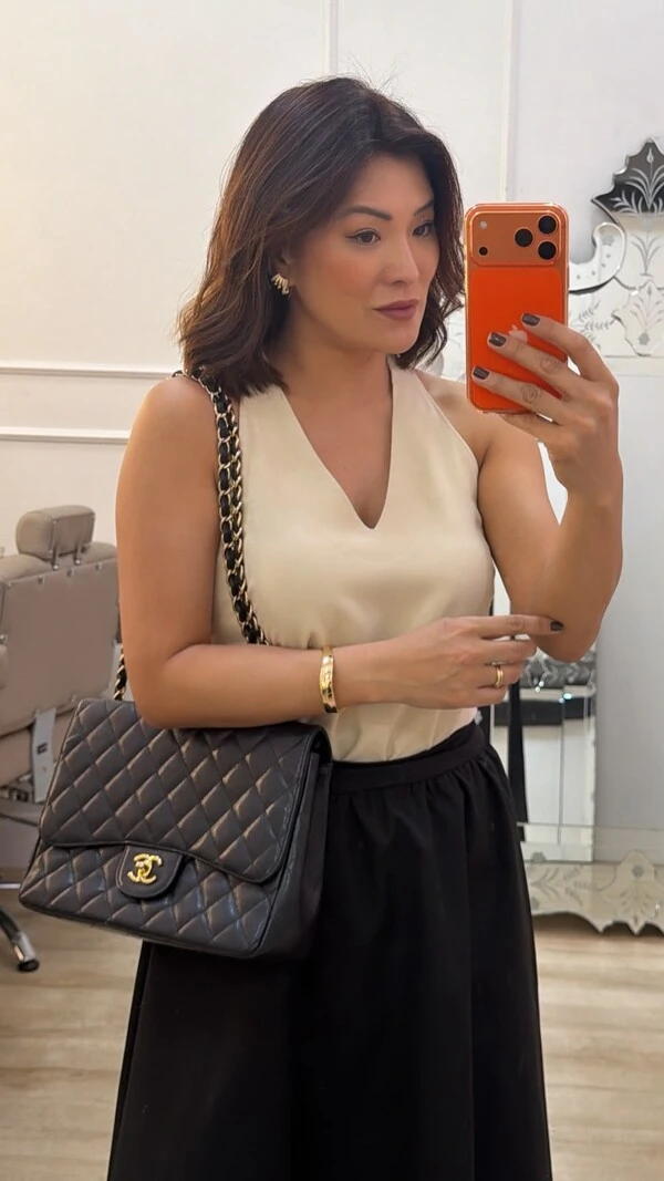 Blusa Regata Viscose Cecilia Decote V
