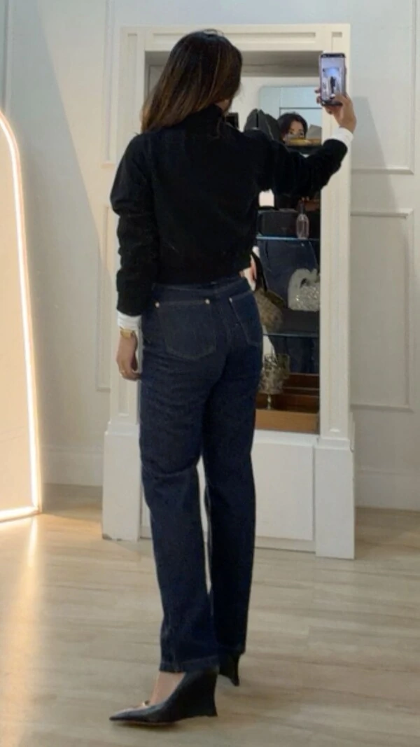 Jaqueta Casaco Bomber Veludo Cotelê Maya Bolsos Quadrados Frontais