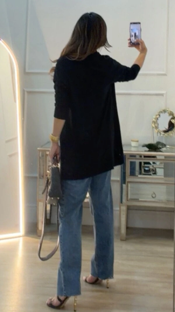 Cardigan Tricot Fabiola Nervuras Frontal Em Relevo