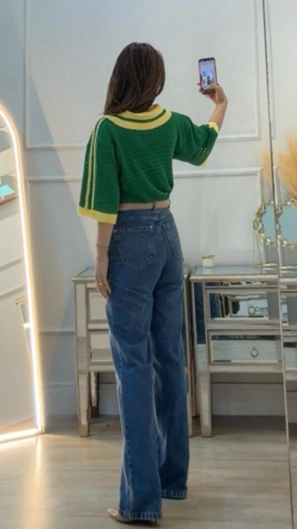Blusa Tricot Vazada Brasil Kayla Gola Polo