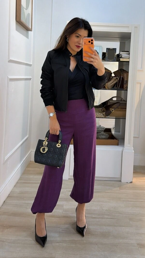 Jaqueta Casaco Corta Vento Catarina Bolsos Horizontais Com Zíper