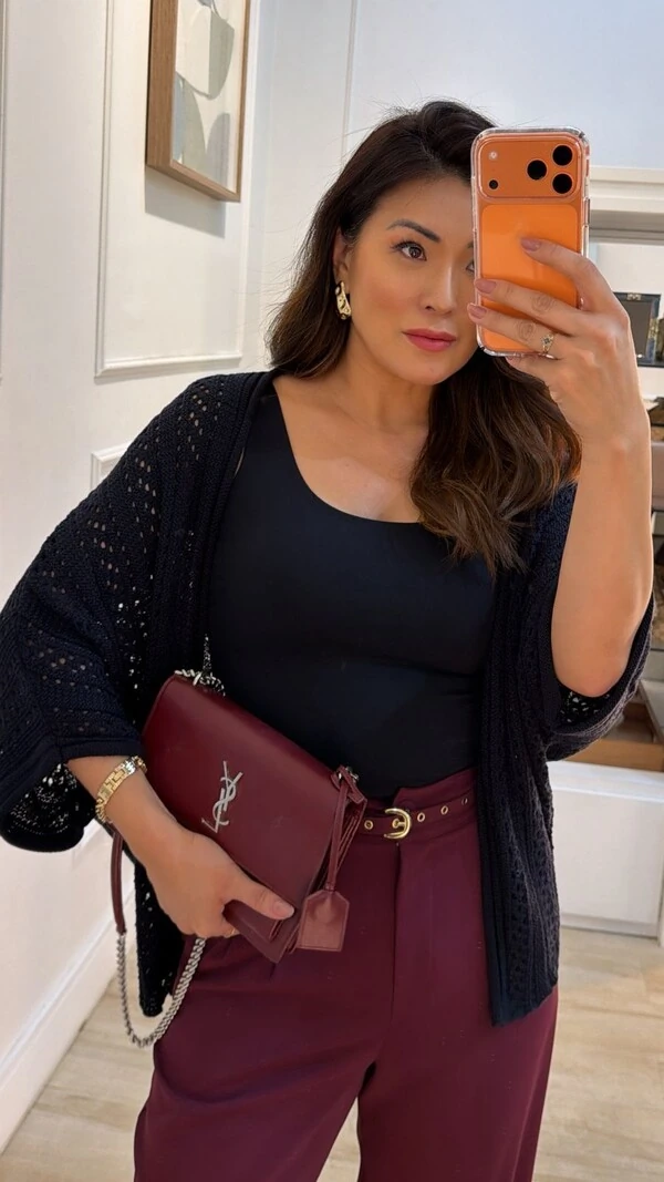 Kimono Tricot Vazado Fabi Mangas 3/4