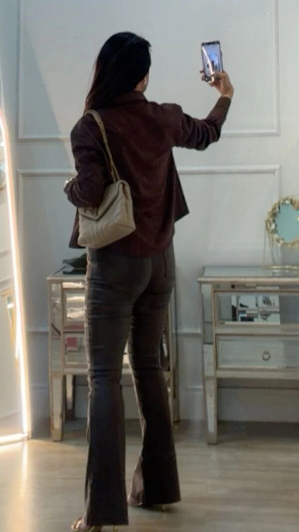 Casaco Suede Joyce Mangas Bufantes