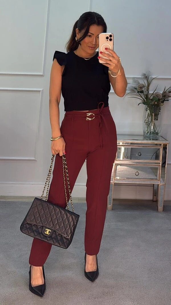 Cropped Twill Edith Mangas De Babado