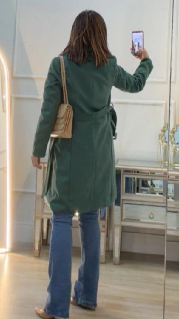 Casaco Sobretudo Lã Manuela Com Cinto