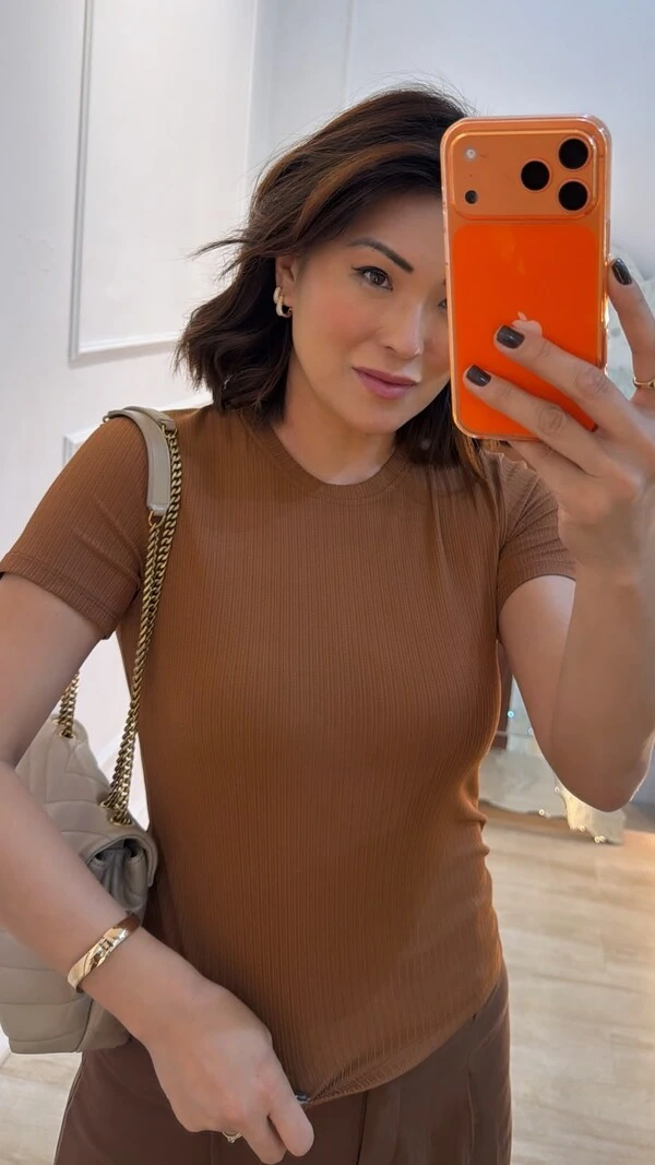 Blusa Texturizada Flávia Mangas Curtas