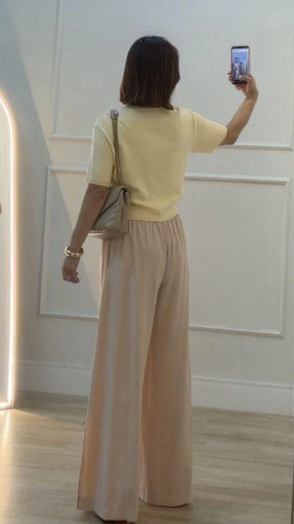 Blusa Tricot Gola Alta Simone Mangas 3/4