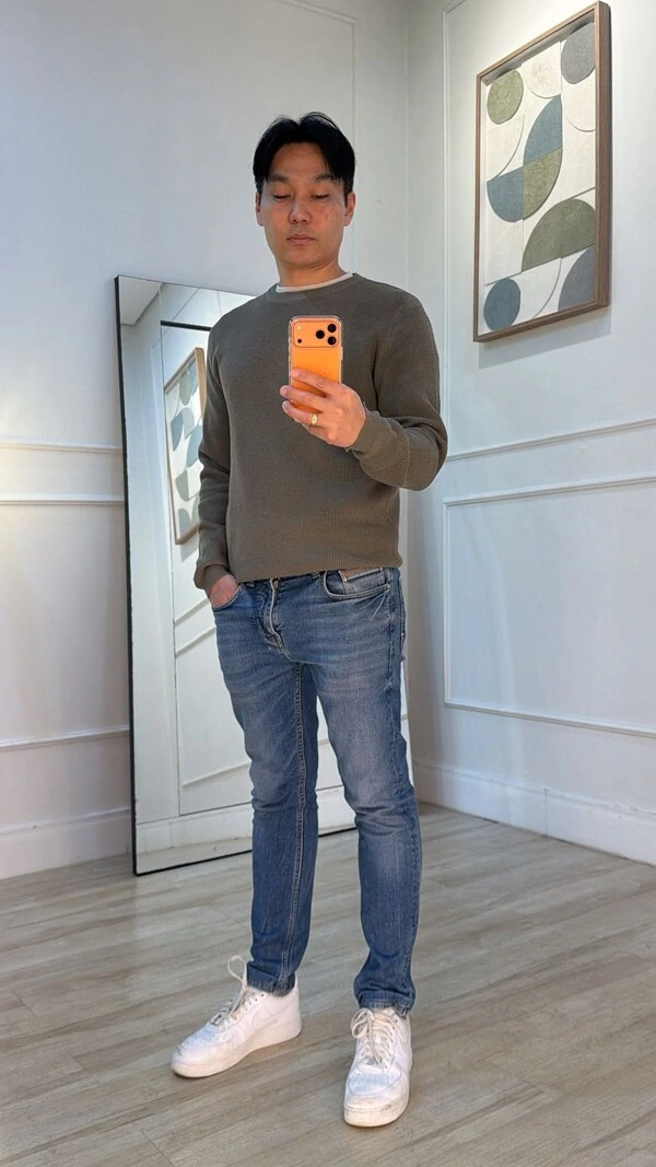 Blusa Tricot Ampla Rodrigo Gola Careca E Mangas Longas