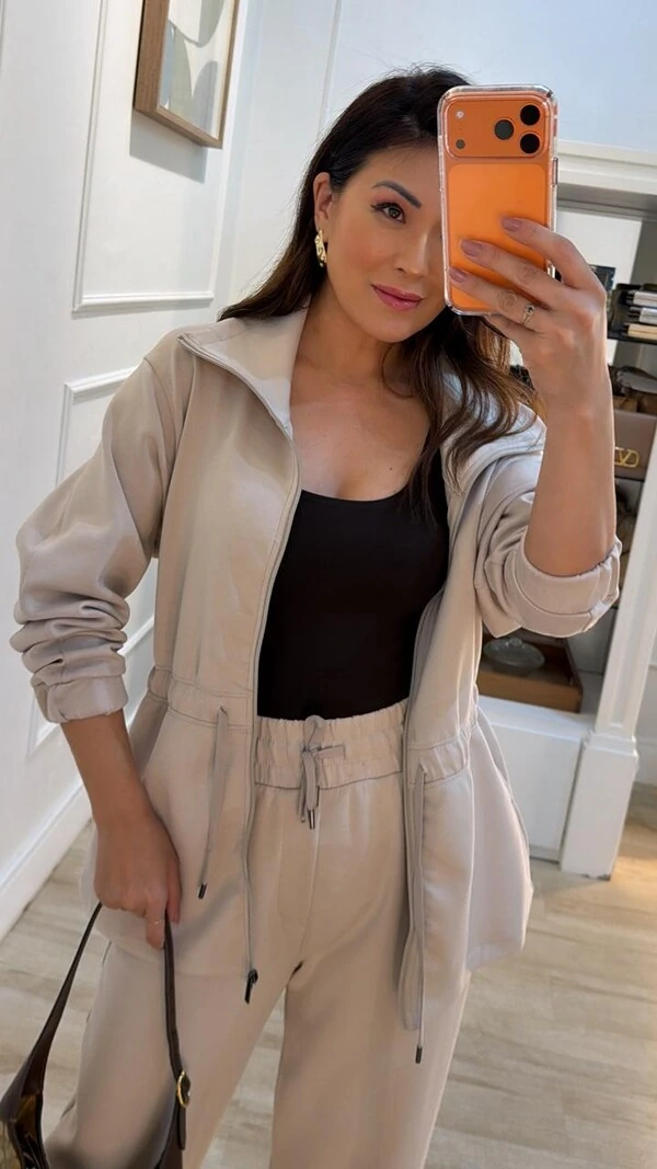 Conjunto Moletom Samira Parka e Calça Pantalona