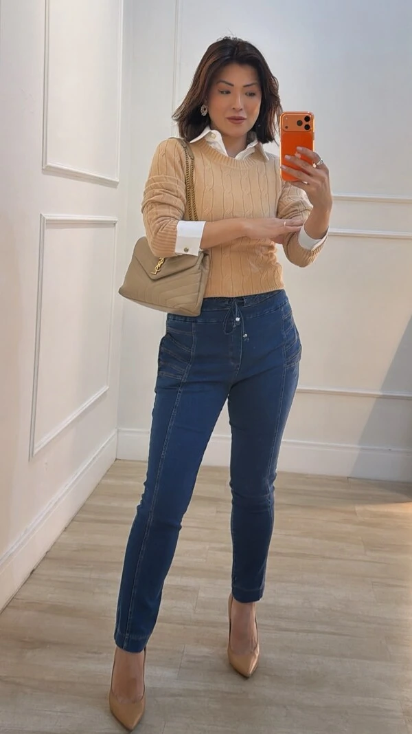 Blusa Tricot Maithe Nervuras E Trançados Pela Peça