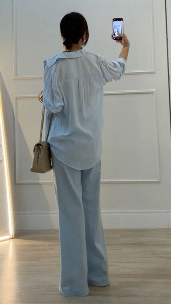 Calça Wide Leg Alfaiataria Veridiana Cinto Encapado