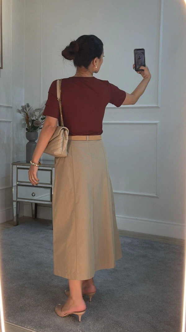 Blusa De Malha Noemi Mangas 3/4 Com Recortes