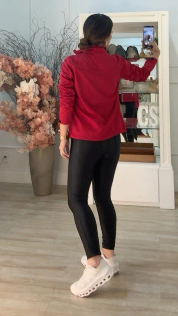 Jaqueta Gigi Gola Alta Detalhe Bicolor