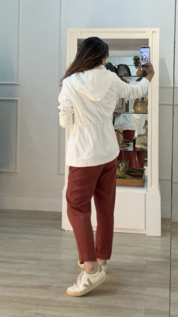 Parka Com Puxadores Reguláveis Na Cintura Luna Botões Dourados