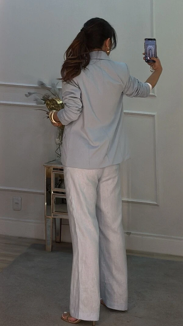 Blazer Alfaiataria Susan Com Lapelas Diagonais