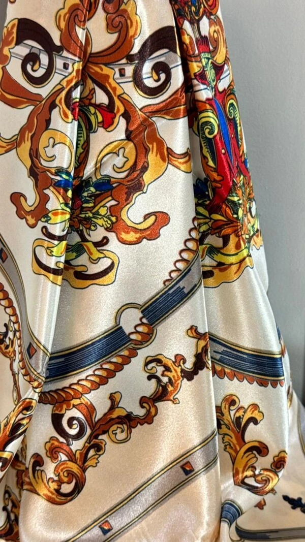 Lenço Acetinado Estampado