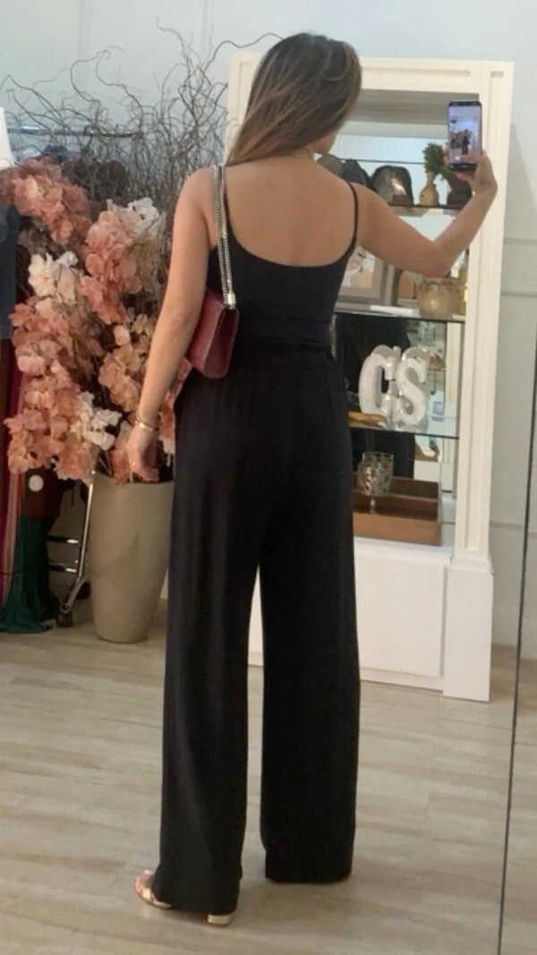 Calça Pantalona Pietra Pala Larga Com Elástico