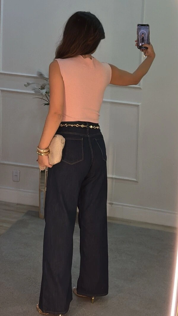 Regata Tricot Pietra Gola E Barrado Nuvem