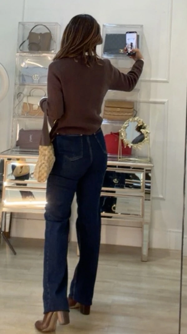 Blusa Tricot Canelado Olga Detalhe De Entremeios Nas Mangas